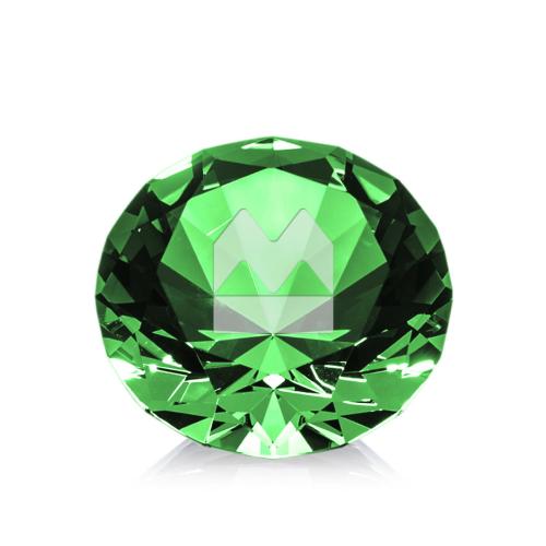 Recognition Awards - Crystal Awards - Optical Gemstone Award - Emerald