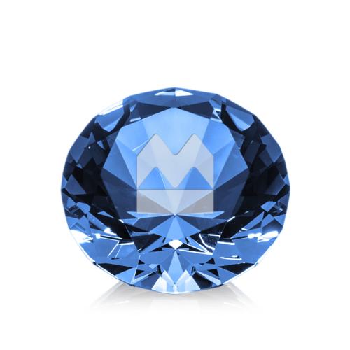 Recognition Awards - Crystal Awards - Optical Gemstone Award - Sapphire