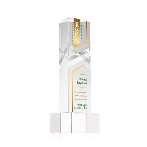 Recognition Awards - Crystal Awards - Oakham VividPrint™ Award on Hancock Base - Clear