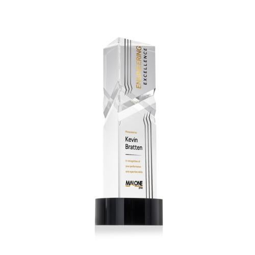 Recognition Awards - Crystal Awards - Oakham VividPrint™ Award on Stanrich Base - Black