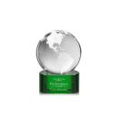 Globe Award on Paragon Base - Green