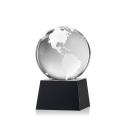 Globe Award on Robson Base - Black Alt Image 1