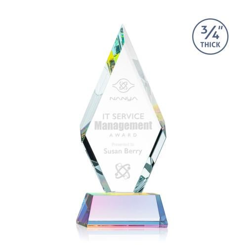 Recognition Awards - Crystal Awards - Richmond Award on Newhaven Base - Prismatic