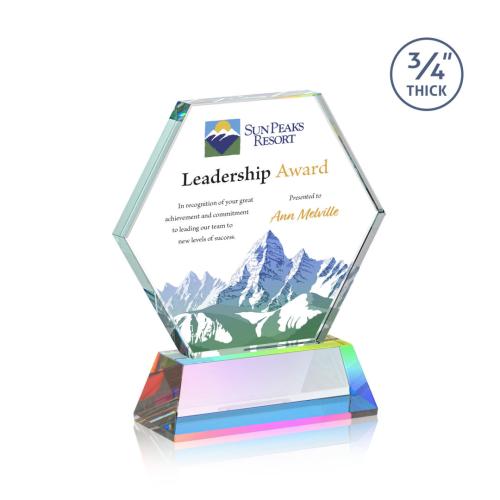 Recognition Awards - Crystal Awards - Pickering VividPrint™ Award on Newhaven - Prismatic