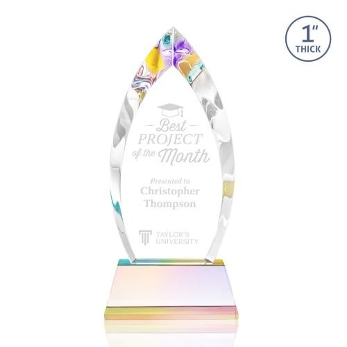 Recognition Awards - Crystal Awards - Marinello Award on Base - Prismatic