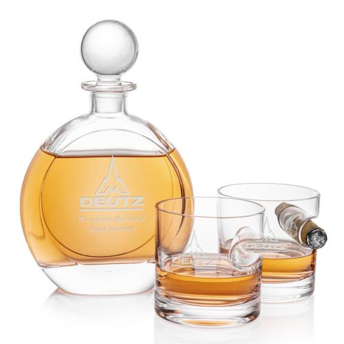 Corporate Gifts - Barware - Decanters - Bonello Decanter & Havana Set