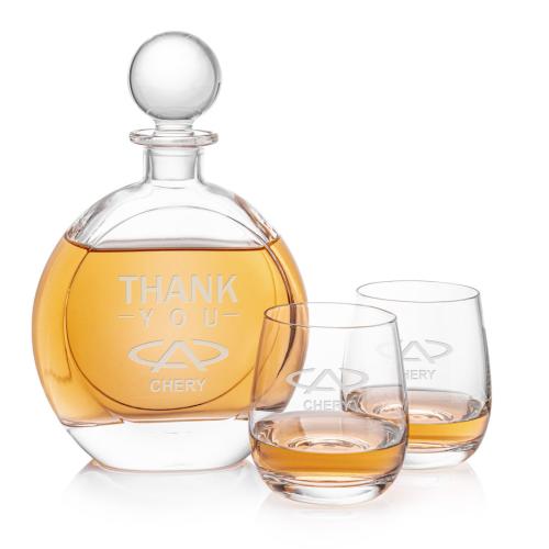 Corporate Gifts - Barware - Decanters - Bonello Decanter & Salem Set