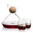 Woodbury Carafe w/Cork Stopper & Crestview Stemless Wine Alt Image 1