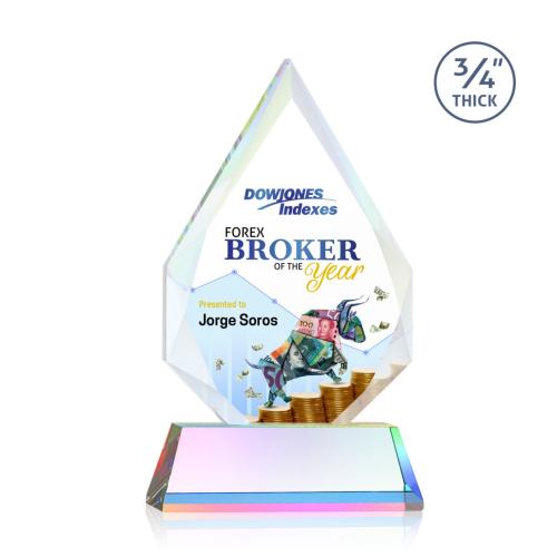 Recognition Awards - Crystal Awards - Hawthorne VividPrint™ Award on Newhaven - Prismatic
