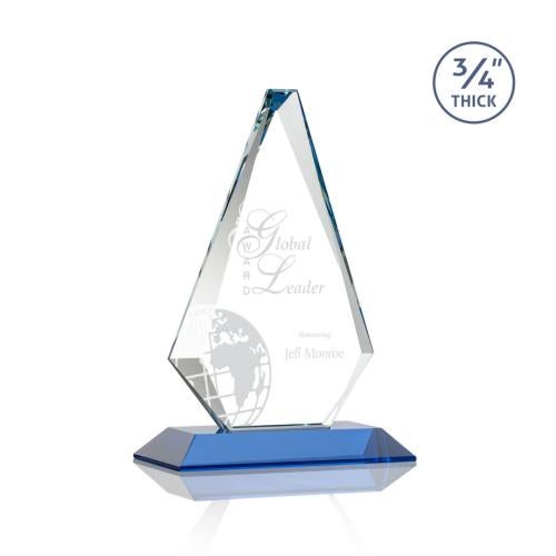Recognition Awards - Crystal Awards - Windsor Award - Sky Blue