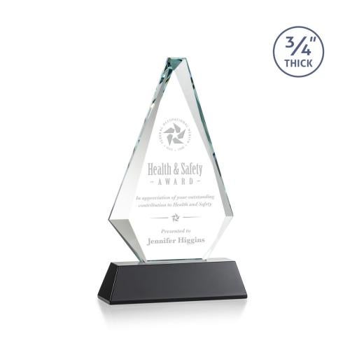Recognition Awards - Crystal Awards - Windsor Award on Newhaven - Black