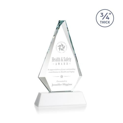 Recognition Awards - Crystal Awards - Windsor Award on Newhaven - White