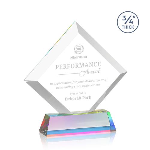 Recognition Awards - Crystal Awards - Belaire Award on Newhaven Base - Prismatic