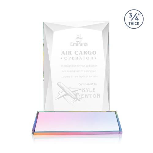 Recognition Awards - Crystal Awards - Messina Award on Newhaven Base - Prismatic