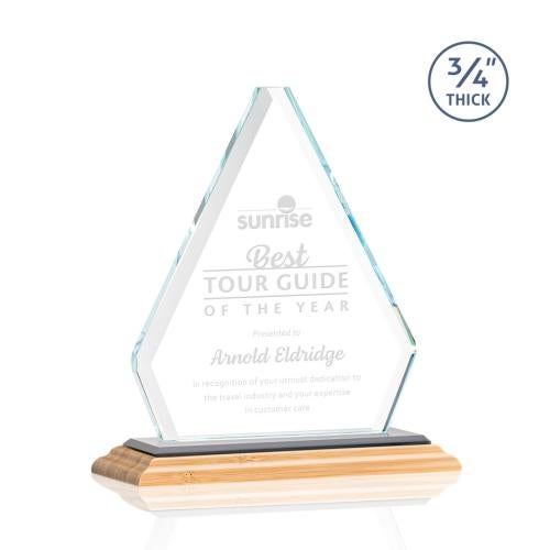 Recognition Awards - Crystal Awards - Fyreside Award - Bamboo/Black