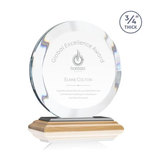 Recognition Awards - Crystal Awards - Gibralter Award - Bamboo/Black
