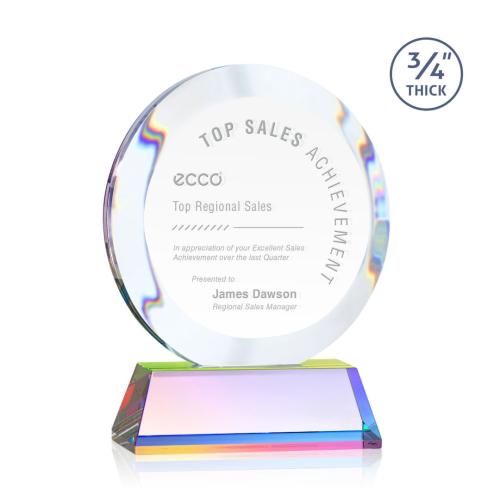 Recognition Awards - Crystal Awards - Gibralter Award on Newhaven Base - Prismatic