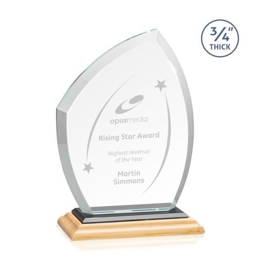 Recognition Awards - Crystal Awards - Daltry Award - Bamboo/Black