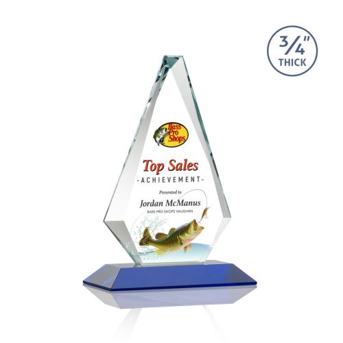 Recognition Awards - Crystal Awards - Windsor VividPrint™ Award - Blue