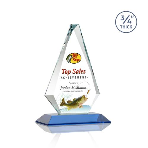 Recognition Awards - Crystal Awards - Windsor VividPrint™ Award - Sky Blue