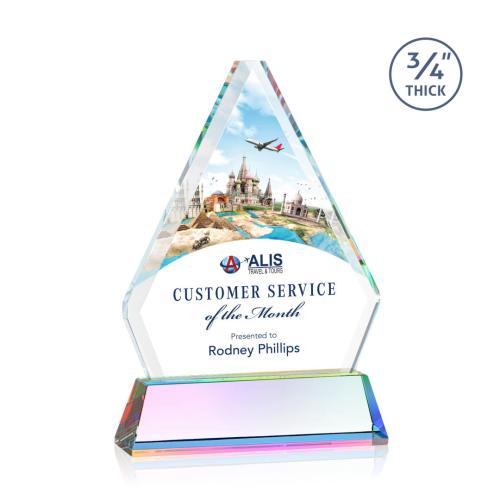 Recognition Awards - Crystal Awards -  Fyreside VividPrint™ Award on Newhaven - Prismatic