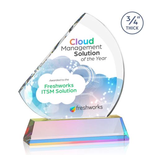 Recognition Awards - Crystal Awards - Nantucket VividPrint™ Award on Newhaven - Prismatic