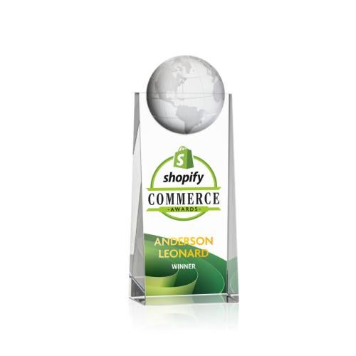 Recognition Awards - Crystal Awards - Sherbourne Globe VividPrint&trade; Award