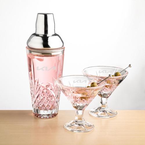 Corporate Gifts - Barware - Wine & Champagne - Wine Accessories - Brinkley Shaker & Martini Set