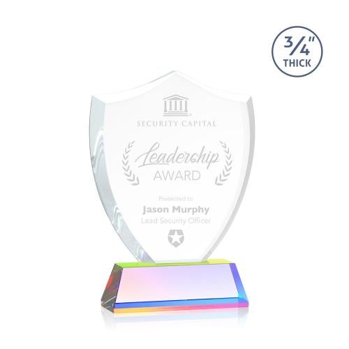 Recognition Awards - Crystal Awards - Scudo Shield Award on Newhaven - Prismatic