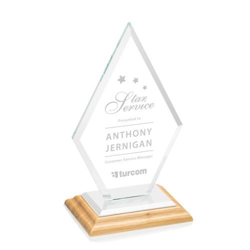 Recognition Awards - Crystal Awards - Tuscany Award - Bamboo/White