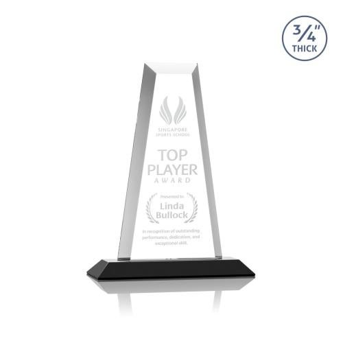 Recognition Awards - Crystal Awards - Imperial Tower Award - Black