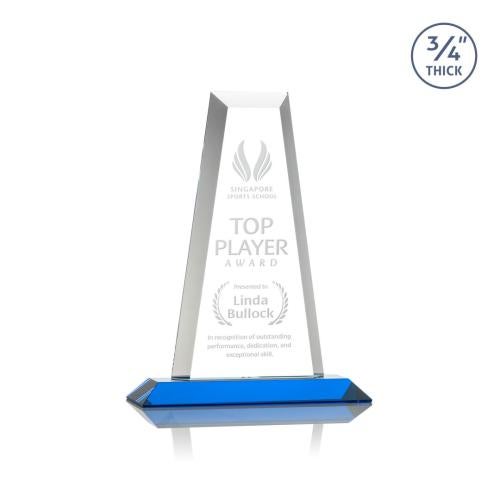 Recognition Awards - Crystal Awards - Imperial Tower Award - Sky Blue