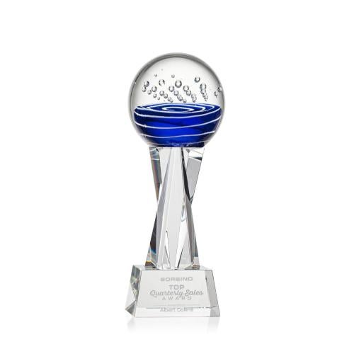 Recognition Awards - Glass Awards - Art Glass Awards - Tranquility Award on Grafton Base - Clear