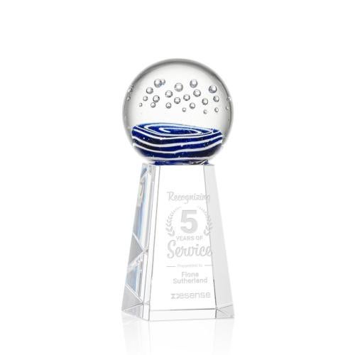 Recognition Awards - Glass Awards - Art Glass Awards - Tranquility Award on Novita Base - Clear