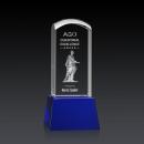Silkwood 3D Award on Base - Blue