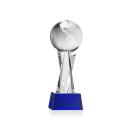 Globe Award on Grafton Base - Blue Alt Image 1