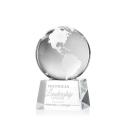 Globe Award on Robson Base - Clear