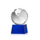 Globe Award on Robson Base - Blue Alt Image 1