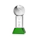 Globe Award on Stowe Base - Green
