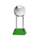 Globe Award on Stowe Base - Green Alt Image 1