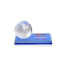 Globe VividPrint&trade; Award on Rectangle Base - Sky Blue