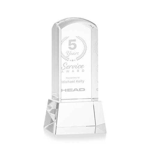 Recognition Awards - Crystal Awards - Silkwood Award on Base - Clear