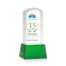Silkwood VividPrint&trade; Award on Base - Green