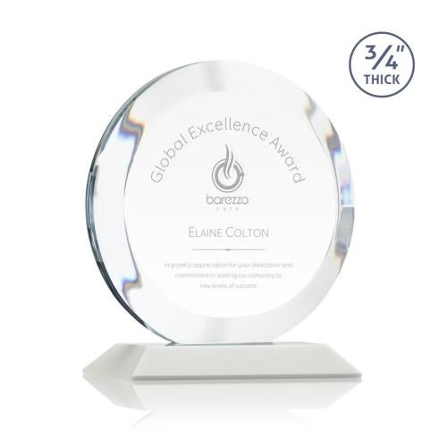 Recognition Awards - Crystal Awards - Gibralter Award - White