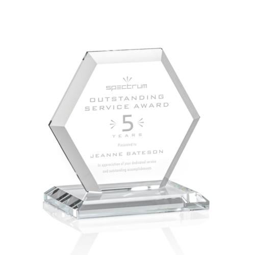 Recognition Awards - Crystal Awards - Barnett Award - Clear