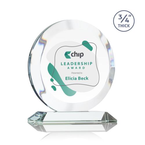 Recognition Awards - Crystal Awards - Gibralter VividPrint™ Award - Clear