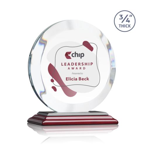 Recognition Awards - Crystal Awards - Gibralter VividPrint™ Award - Rosewood