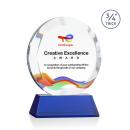 Gibralter VividPrint&trade; Award on Newhaven Base - Blue