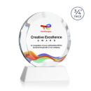 Gibralter VividPrint&trade; Award on Newhaven Base - White