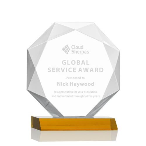 Recognition Awards - Crystal Awards - Kitchener Award - Amber